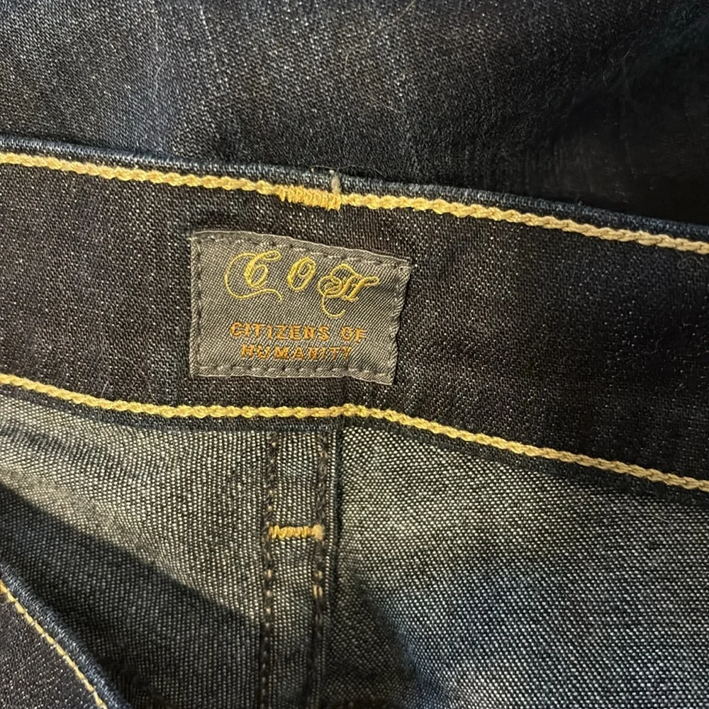 Citizens of Humanity Dark Wash Ava Low Rise Straight Leg Jeans 28 - Picture 11 of 13